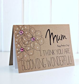Personalised Mother's Day Card, Blooming Wonderful, 3 of 5