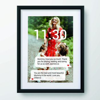 Personalised Photo And Message Mobile Phone Print, 2 of 7