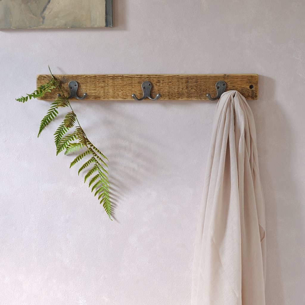 The Florence Reclaimed Wood Double Coat Hook By MöA Design ...