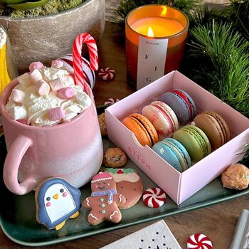 Christmas Macarons Box Of Twelve, 2 of 6