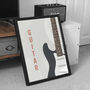 Electric Guitar Print | Stratocaster Music Poster, thumbnail 1 of 9