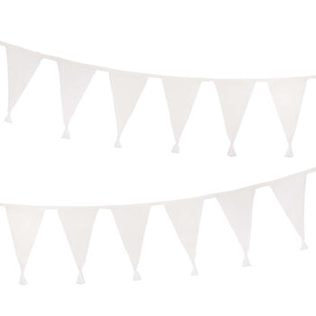 White Fabric Party Bunting, 2 of 3