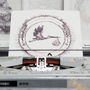 Personalisable New Baby Stork Typewriter Art Print, thumbnail 7 of 12