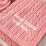 Cosy Pink Baby Girl Knitted Gift Set, thumbnail 2 of 12