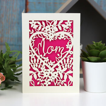 Papercut Mum, Mama Or Mummy Card, 9 of 10