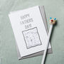 Personalised Draw Your Own Father's Day Card, thumbnail 1 of 3