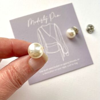 Silver Or White Faux Pearl Push Pin, 5 of 12