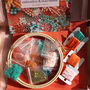 Make A Coral Inspired 3D Beaded Hoop Kit, Orange, thumbnail 5 of 9