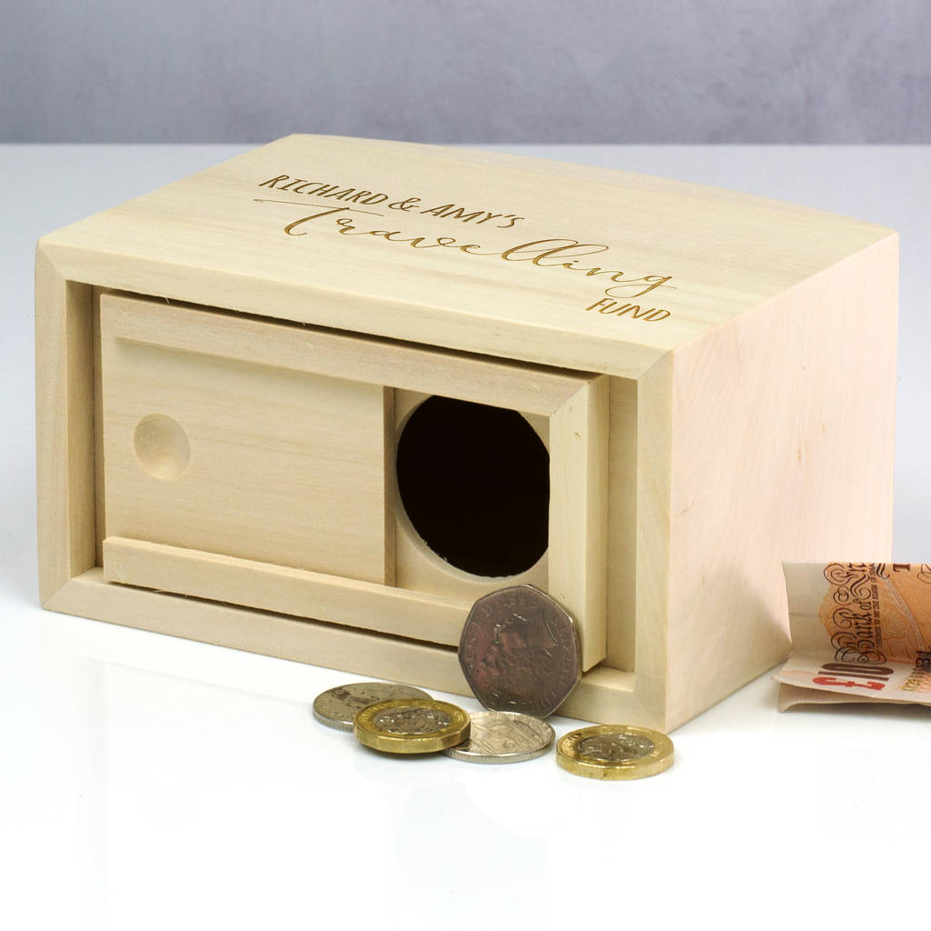 Gift PERSONALISED TRAVEL FUND MONEY BOX Add Any Name USA