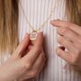 Pusheen The Cat Pink Name Necklace, thumbnail 1 of 7