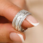 Personalised Classic Wide Sterling Silver Spinner Ring, thumbnail 4 of 12