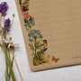 A5 Kraft Letter Writing Paper With Meadow Flowers, thumbnail 2 of 4