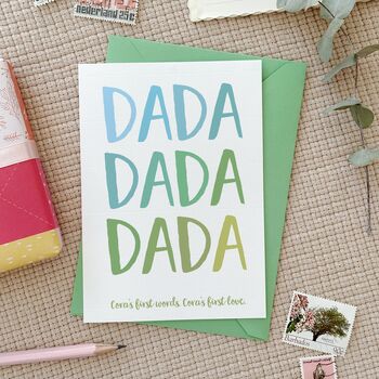 Personalised Baby’s First Words Father's Day Card, 3 of 7