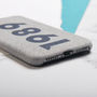 Personalised Significant Date Fabric iPhone Case, thumbnail 3 of 5