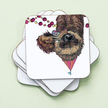 Party Animals Drinks Coaster Set, 4 of 8