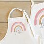 Personalised Rainbow Matching Mother Daughter Aprons, thumbnail 2 of 5