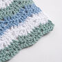 Wavy Cotton Crochet Baby Blanket Kit, thumbnail 6 of 9