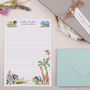 A5 Personalised Letter Writing Paper Safari Animals, thumbnail 3 of 4