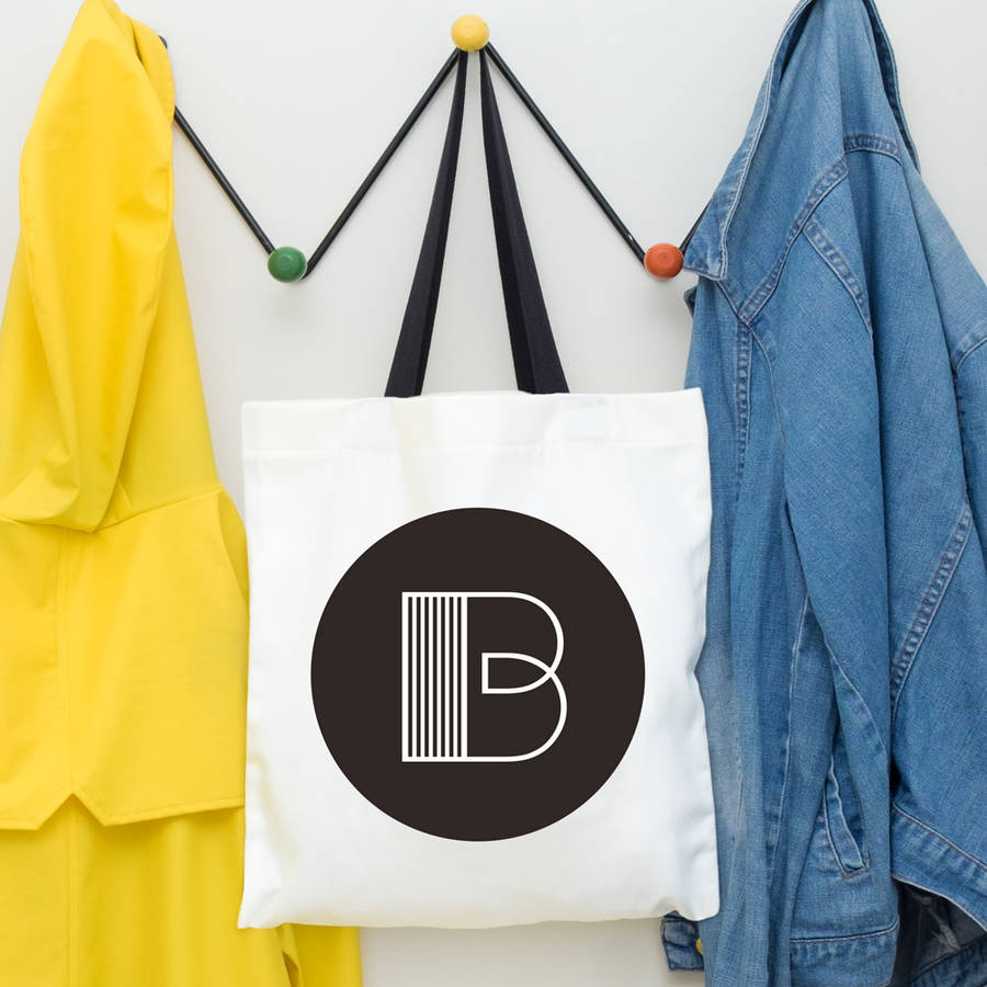 Personalised Letter Shopping Bag By Jolie Design