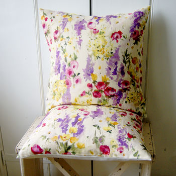 Watercolour Botanical Print Cushions, 3 of 3