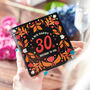 Floral 30th Birthday Age Card Sent Direct, thumbnail 1 of 3