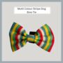 Multi Colour Stripe Dog Bow Tie, thumbnail 1 of 3