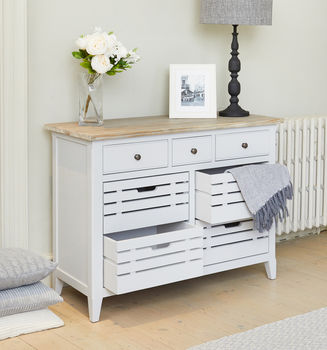 Ridley Grey Four Drawer Sideboard Servery, 3 of 7