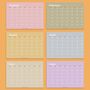 Pastel Rainbow Calendar Undated | Start Any Month, thumbnail 2 of 8