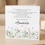 Personalised Wildflower Poem Birthday Card For Daughter, thumbnail 2 of 8