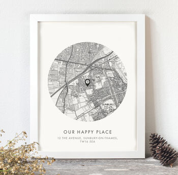Personalised 'Our Special Place' Handmade Map Print, 7 of 11