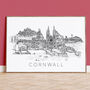 Cornwall Skyline Cityscape Art Print, thumbnail 1 of 9