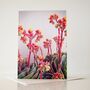 Succulent Plant Flowers Gardeners Birthday Card, thumbnail 1 of 3