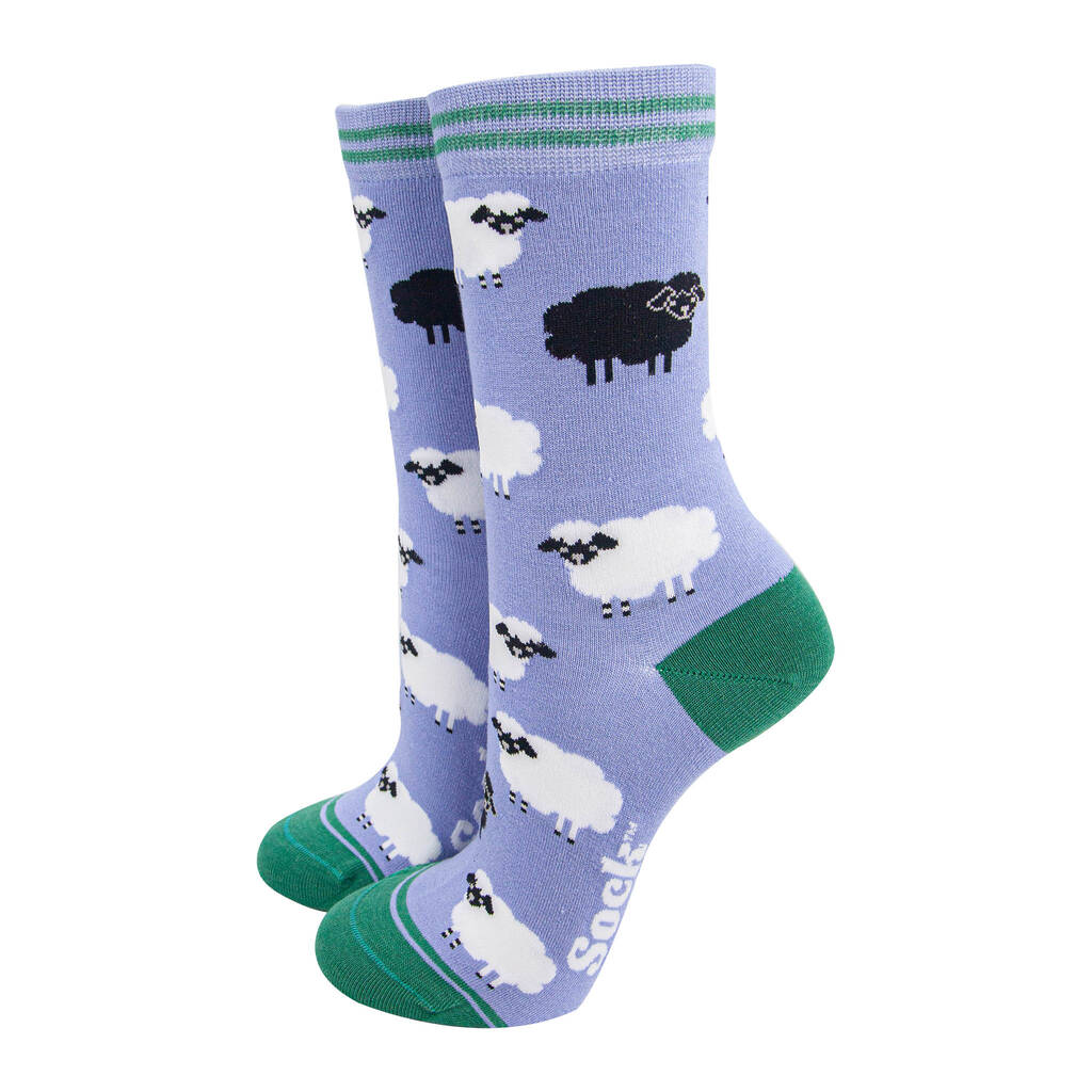 Black Sheep Bamboo Socks Women's Blue, 1 of 3