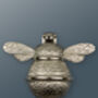 Brass Bumble Bee Door Knocker Nickel Finish, thumbnail 2 of 12