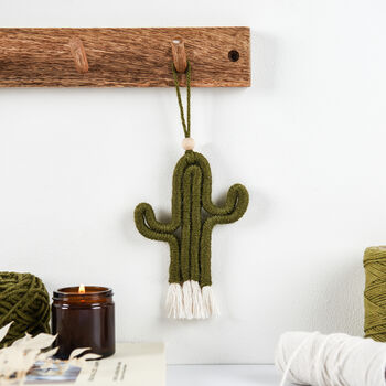 Make Your Own Mini Macrame Cactus Craft Kit, 11 of 12