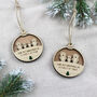 Our First Christmas As A Family Wooden Decoration, thumbnail 3 of 5