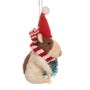 Guinea Pig With Tree Felt Christmas Decoration, thumbnail 2 of 2