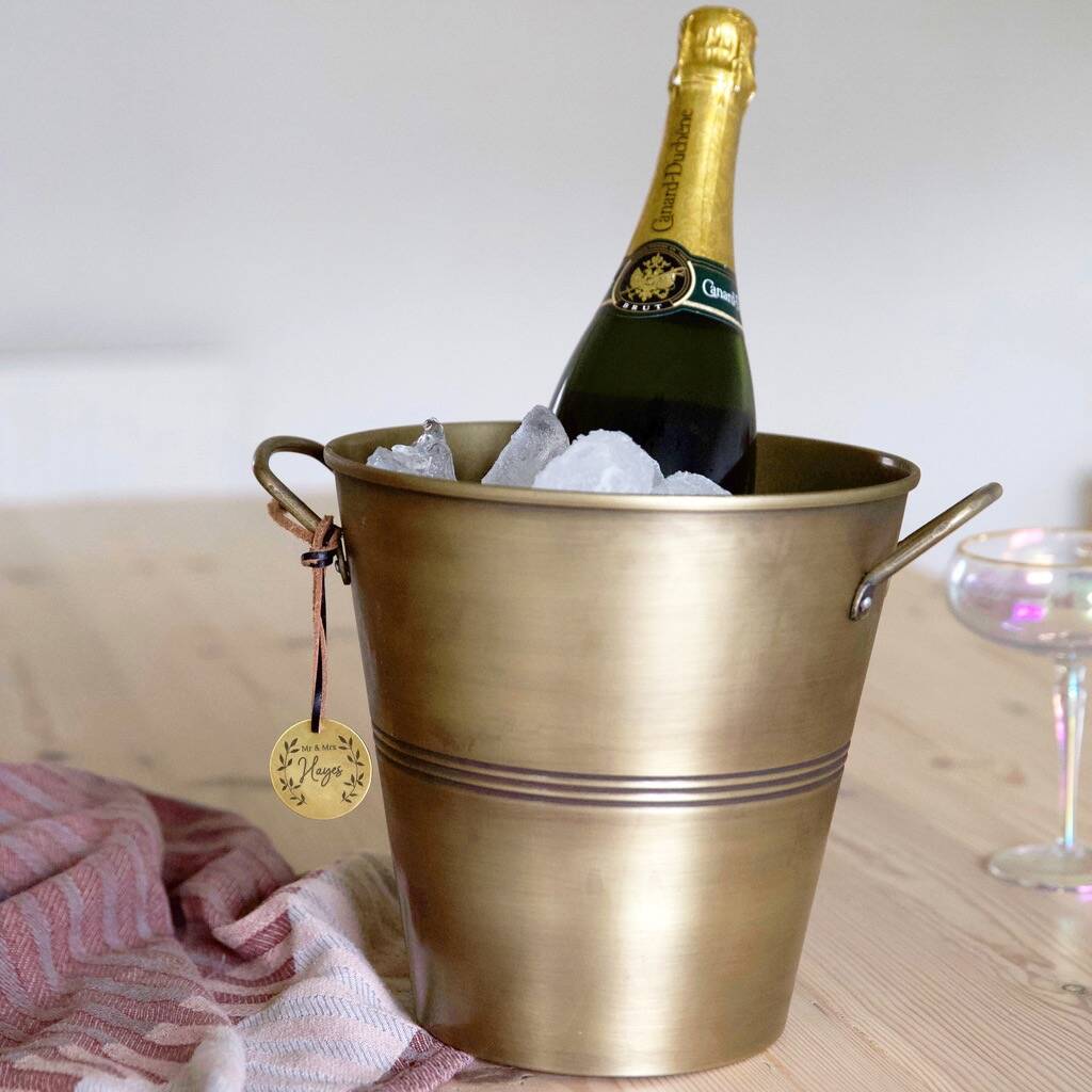 Personalised Metal Ice Bucket By Lisa Angel