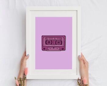 Taylor Swift Speak Now Inspired Cassette Print, 2 of 5