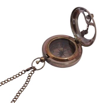 Personalised Two Inch Bronze Sundial Compass, 3 of 10