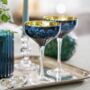 Blue Star Champagne Saucers, thumbnail 1 of 4