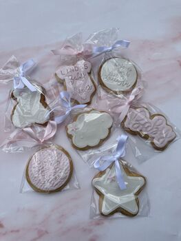 Baby Pink Baby Shower Biscuit Favours, 2 of 12