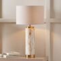 Natural Stone Effect Ceramic Tall Table Lamp, thumbnail 1 of 7