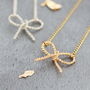 Twisted Bow Knot Necklace, thumbnail 2 of 11