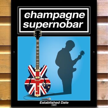 Champagne Supernobar Black Oasis Bar Sign, 2 of 3