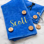 Personalised Golf Towel And Ball Marker Set, thumbnail 1 of 11