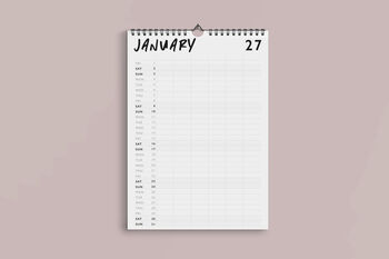 Academic Chaos Wall Calendar 2026/2027, 3 of 4