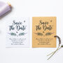 10 Save The Date Lavender Seed Packets, thumbnail 3 of 6