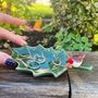 Ceramic Holly Trinket Dish, thumbnail 1 of 5