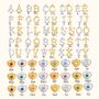 Personalised Five Charm Gold Charm Bracelet, thumbnail 7 of 7